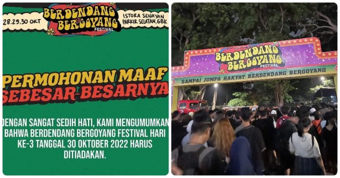 Festival Berdendang Bergoyang Dihentikan oleh Polisi